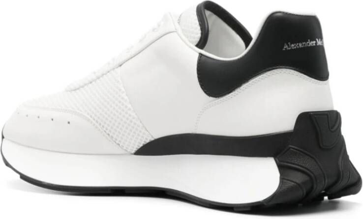 alexander mcqueen Witte Chunky Sneakers met Italiaanse Details White Heren