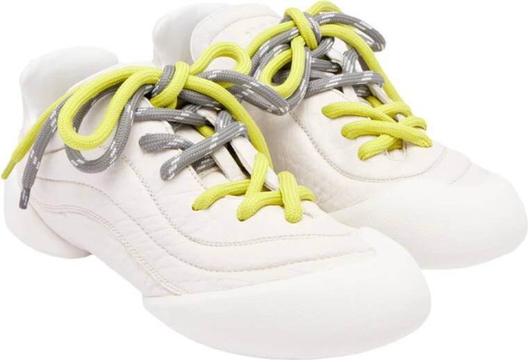 alexander mcqueen Witte Flexion Sneakers met Gele Veters White Dames