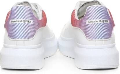 alexander mcqueen Witte kalfsleren sneakers met polka dot detail White Heren