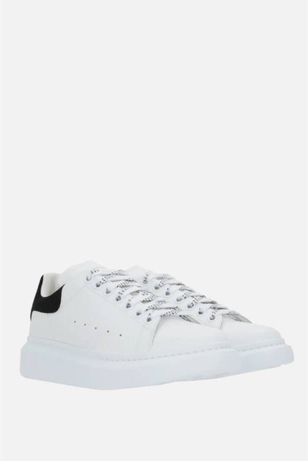 alexander mcqueen Witte lage sneakers met zwart suède White Dames