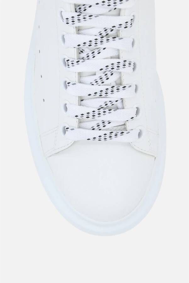 alexander mcqueen Witte lage sneakers met zwart suède White Dames