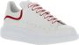 Alexander mcqueen Witte lage top sneakers rode details White Heren - Thumbnail 8