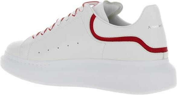 alexander mcqueen Witte lage top sneakers rode details White Heren