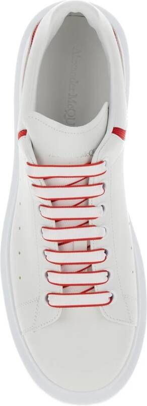 alexander mcqueen Witte lage top sneakers rode details White Heren