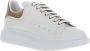 Alexander mcqueen Witte Leren Sneakers met Grijze Hiel White Heren - Thumbnail 4