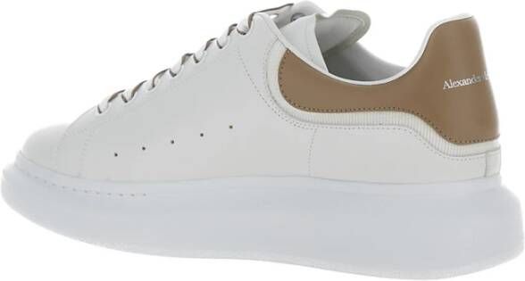 alexander mcqueen Witte Leren Sneakers met Tech-stof White Heren