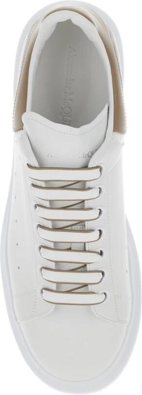 alexander mcqueen Witte Leren Sneakers met Tech-stof White Heren