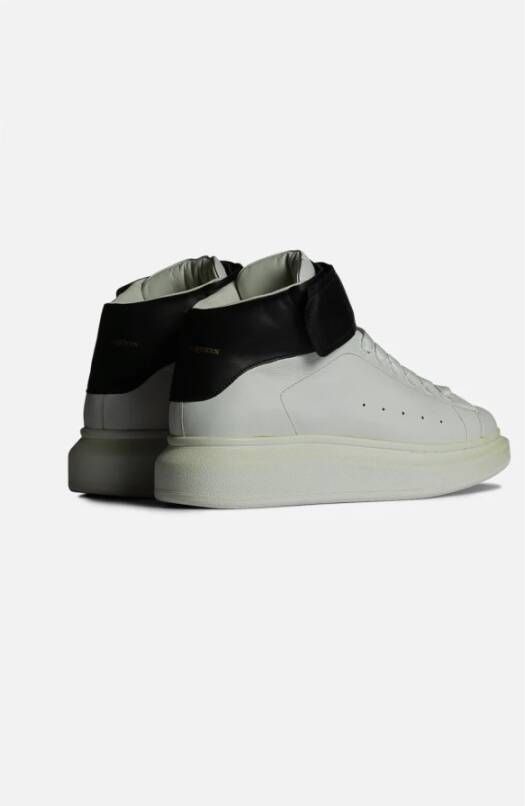 alexander mcqueen Witte Leren High Top Sneakers White Heren