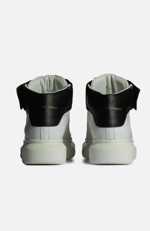 alexander mcqueen Witte Leren High Top Sneakers White Heren