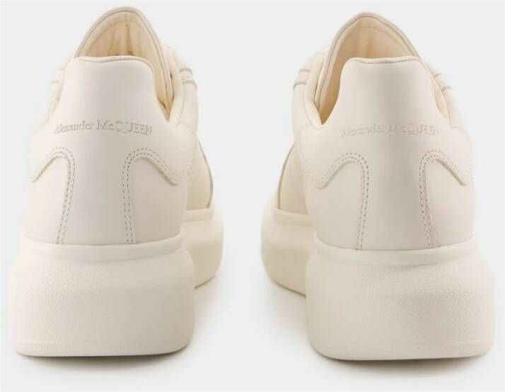 alexander mcqueen Witte Leren Oversized Sneakers White Dames