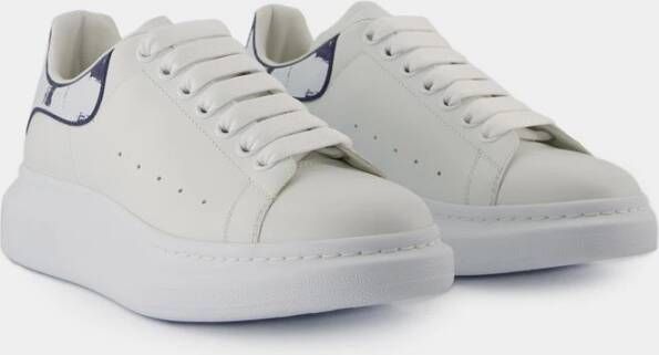 alexander mcqueen Witte Leren Oversized Sneakers White Heren