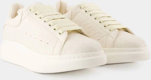 alexander mcqueen Witte Leren Oversized Sneakers White Heren