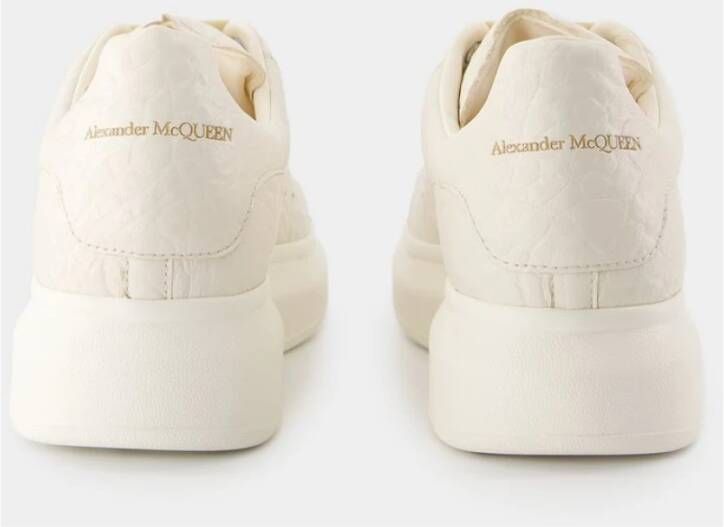 alexander mcqueen Witte Leren Oversized Sneakers White Heren