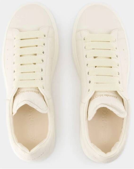 alexander mcqueen Witte Leren Oversized Sneakers White Heren