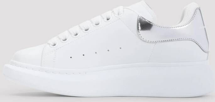 alexander mcqueen Witte Leren Sneakers Chic Stijl White Dames