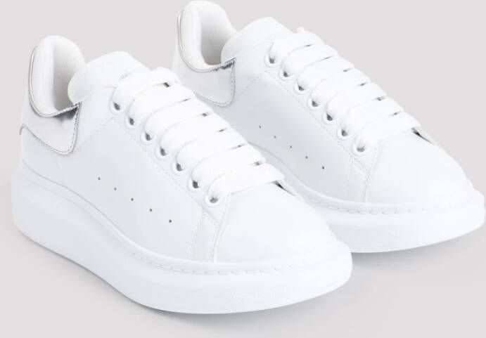 alexander mcqueen Witte Leren Sneakers Chic Stijl White Dames