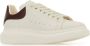 Alexander mcqueen Witte leren sneakers met bordeauxrode hiel White Heren - Thumbnail 5