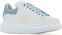 Alexander mcqueen Witte leren sneakers met lichtblauwe suède hiel White Dames - Thumbnail 2