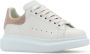 Alexander mcqueen Witte leren sneakers met roze suède hiel White Dames - Thumbnail 2