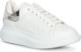 Alexander mcqueen Witte Leren Sneakers met Zilveren Accenten White Dames - Thumbnail 6