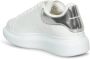 Alexander mcqueen Witte Leren Sneakers met Zilveren Accenten White Dames - Thumbnail 7