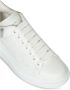 Alexander mcqueen Witte Leren Sneakers met Zilveren Accenten White Dames - Thumbnail 8