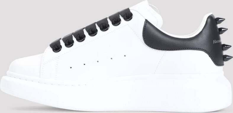 alexander mcqueen Witte Leren Sneakers Stijlvol Ontwerp White Dames