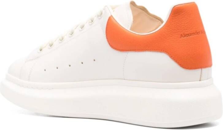 alexander mcqueen Witte Leren Sneakers Stijlvol Ontwerp White Heren