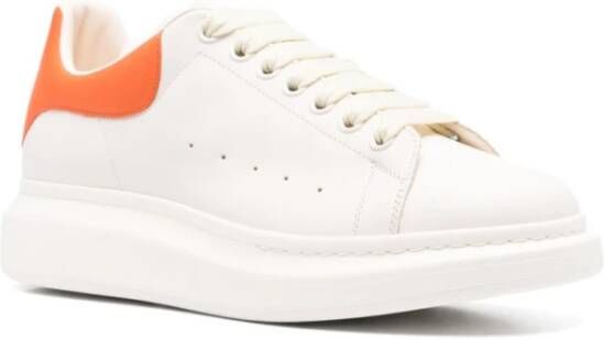 alexander mcqueen Witte Leren Sneakers Stijlvol Ontwerp White Heren