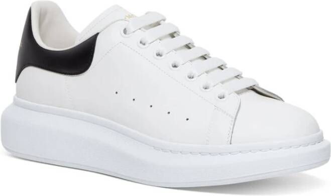 alexander mcqueen Witte Leren Sneakers Stijlvol Ontwerp White Heren