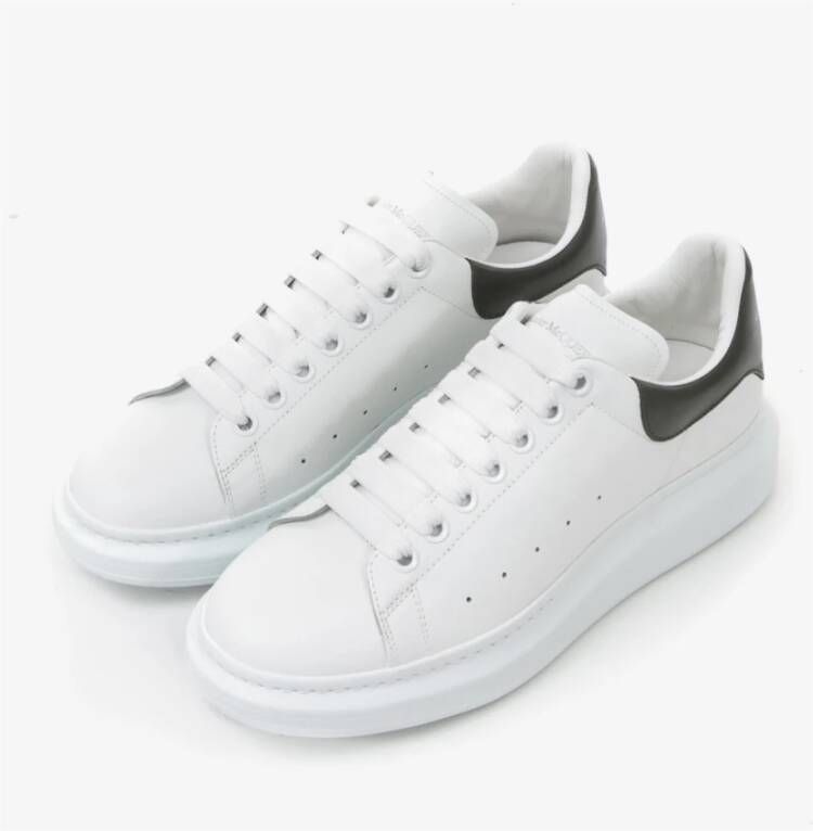 alexander mcqueen Witte Leren Sneakers voor Mannen White Heren