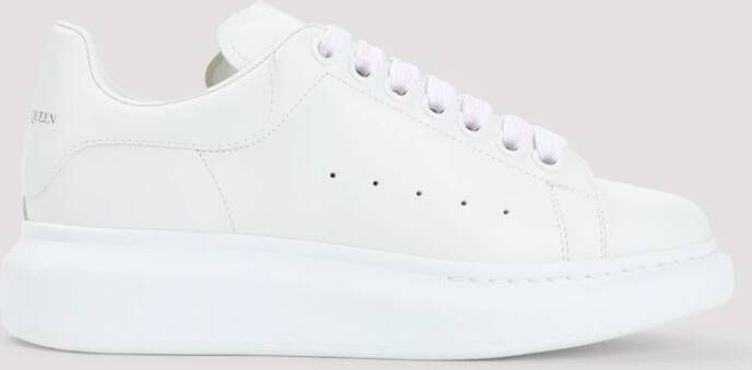 alexander mcqueen Witte Leren Sneakers voor Vrouwen White Dames