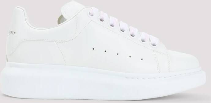 alexander mcqueen Witte Leren Sneakers voor Vrouwen White Dames