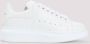 Alexander mcqueen Witte Leren Sneakers voor Vrouwen White Dames - Thumbnail 3