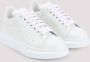 Alexander mcqueen Witte Leren Sneakers voor Vrouwen White Dames - Thumbnail 5