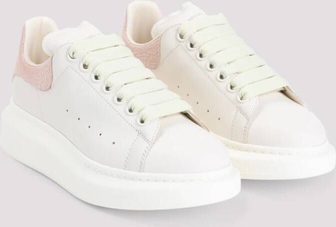 alexander mcqueen Witte Leren Sneakers voor Vrouwen White Dames