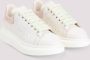 Alexander mcqueen Witte Leren Sneakers voor Vrouwen White Dames - Thumbnail 2