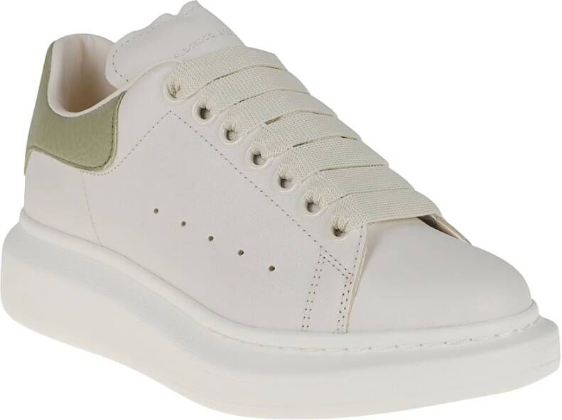 alexander mcqueen Witte Leren Sneakers White Dames