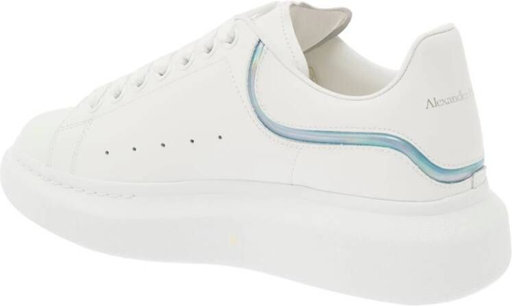 alexander mcqueen Witte Sneakers met Iridescent Streep White Heren