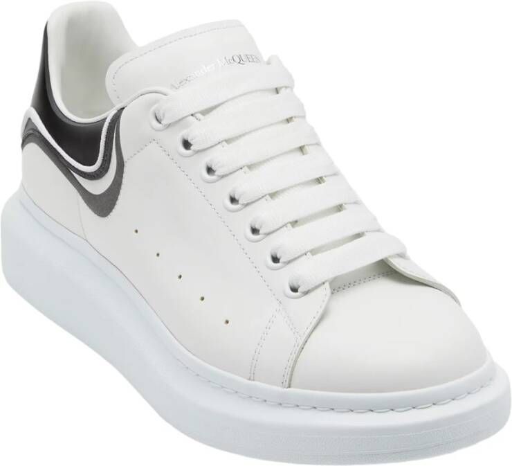 alexander mcqueen Witte Oversized Sneakers met Contrasterende Hiel White Heren