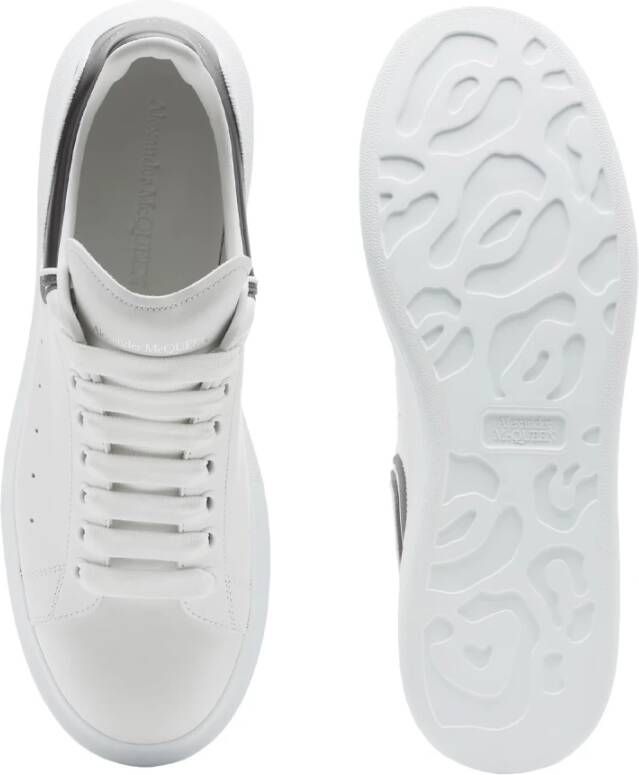 alexander mcqueen Witte Oversized Sneakers met Contrasterende Hiel White Heren