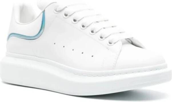 alexander mcqueen Witte Oversized Sneakers met Iridescent Profiel White Heren