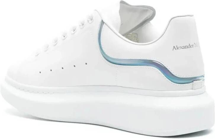alexander mcqueen Witte Oversized Sneakers met Iridescent Profiel White Heren