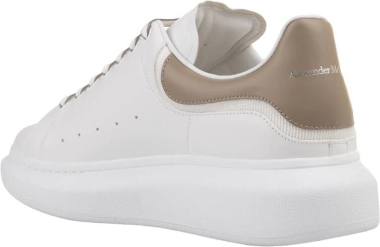 alexander mcqueen Witte Oversized Sneakers met Modderkleurige Hiel White Heren