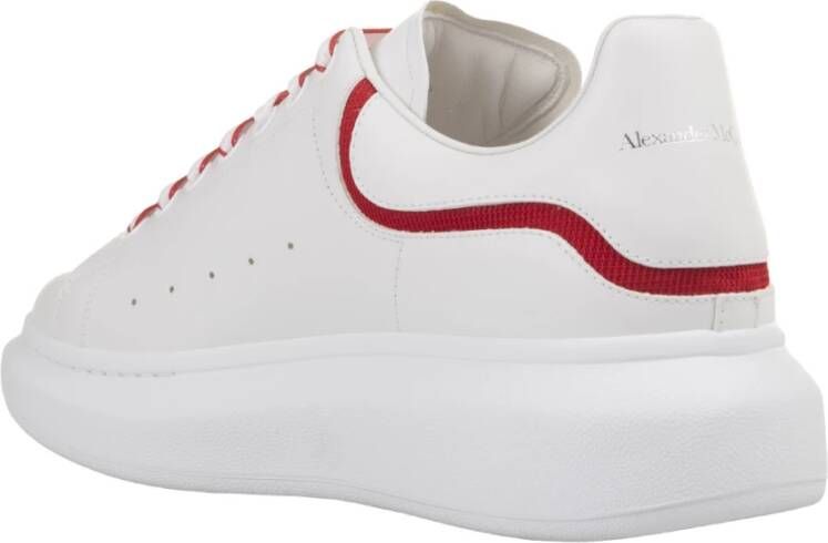 alexander mcqueen Witte Oversized Sneakers met Rode Inzet White Heren