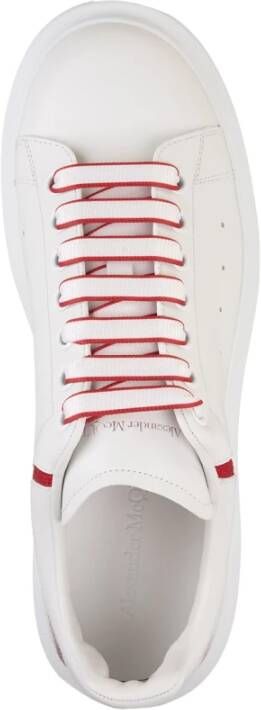 alexander mcqueen Witte Oversized Sneakers met Rode Inzet White Heren