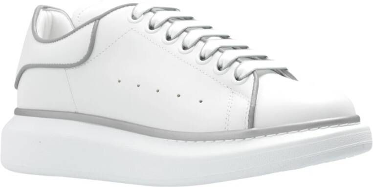 alexander mcqueen Witte Oversized Sneakers Zilveren Accenten White Dames