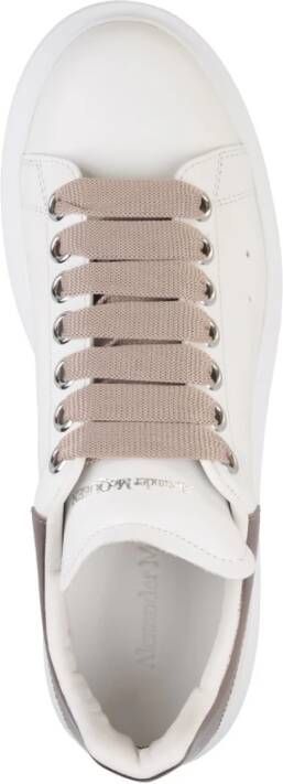 alexander mcqueen Witte Roze Metallic Leren Sneakers White Dames