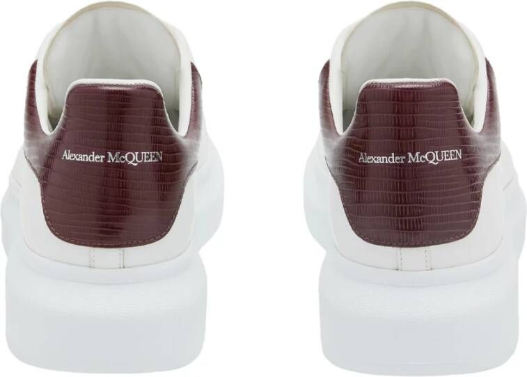 alexander mcqueen Witte Sneakers met Gestempeld Hagedis Patroon White Heren