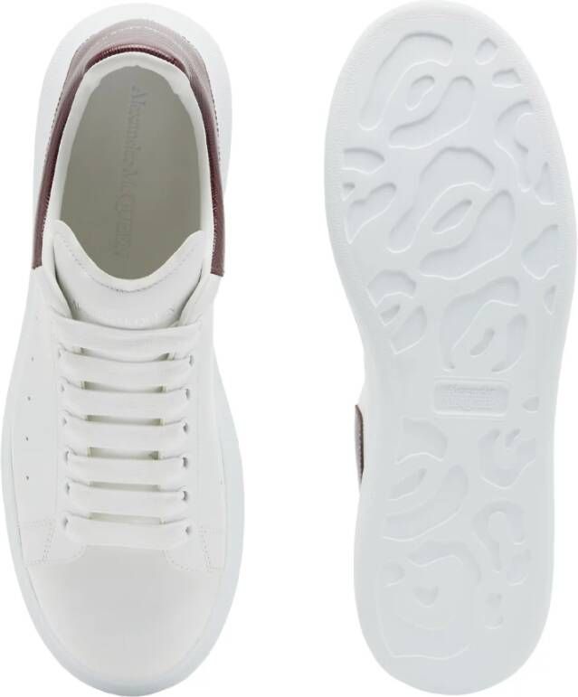 alexander mcqueen Witte Sneakers met Gestempeld Hagedis Patroon White Heren